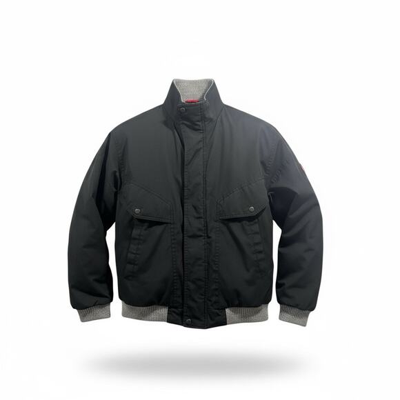 VTG Black Canyon Colorado Canvas Bomber Jacket Adult Quilted Insulated Unknwn SZ - Picture 1 of 13